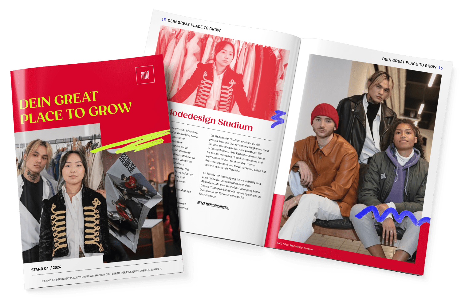 Lade dir jetzt unsere Infomaterialien herunter - AMD - Akademie Mode und Design